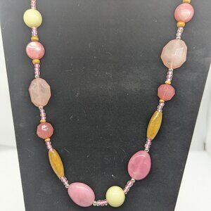 Maurices Large Beads and Gems Necklace